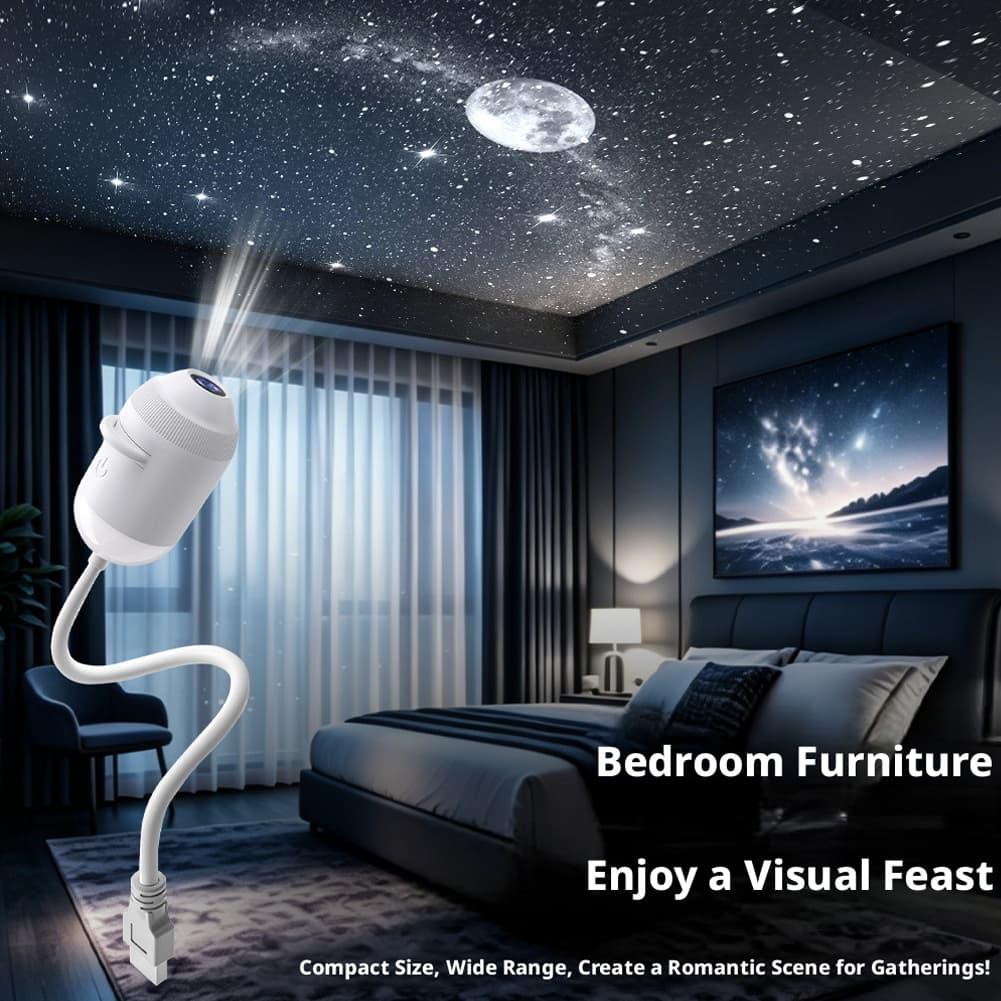 Star Projector Night - Проектор звездного неба 2-в-1 Galaxy Star: