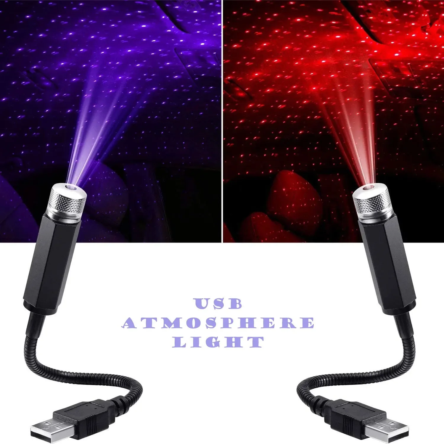 Star Projector Night - QXNY 1 шт. Мини-светодиодный проектор «Звездное