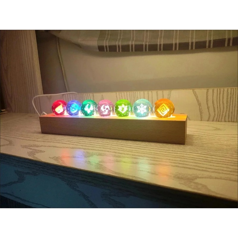 Elements Lighting Decor - Ночник-фигурка в виде хрустального шара Genshin