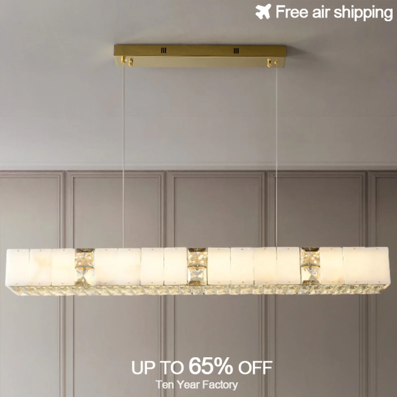 Elements Lighting Decor - Золотисто-черная современная светодиодная люстра с акрилом