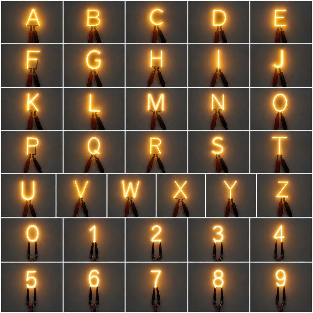 0-9 A-Z DIY Креативный филамен – обзор и цена Lighting Decor Photos