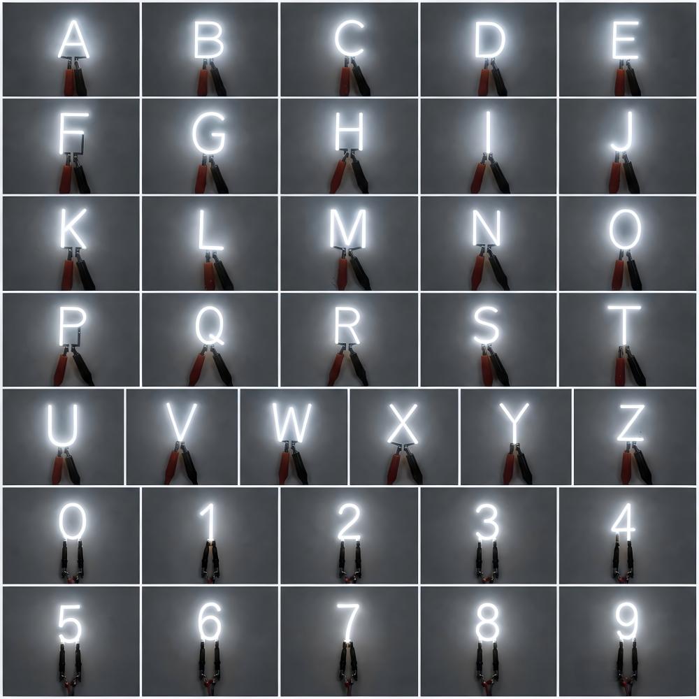 0-9 A-Z DIY Креативный филамен – обзор и цена Lighting Decor Photos