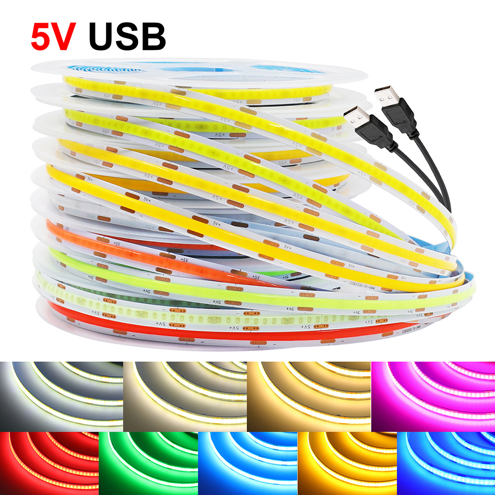 Светодиодная лента COB DC 5В,  – обзор и цена Decor Lighting Hours